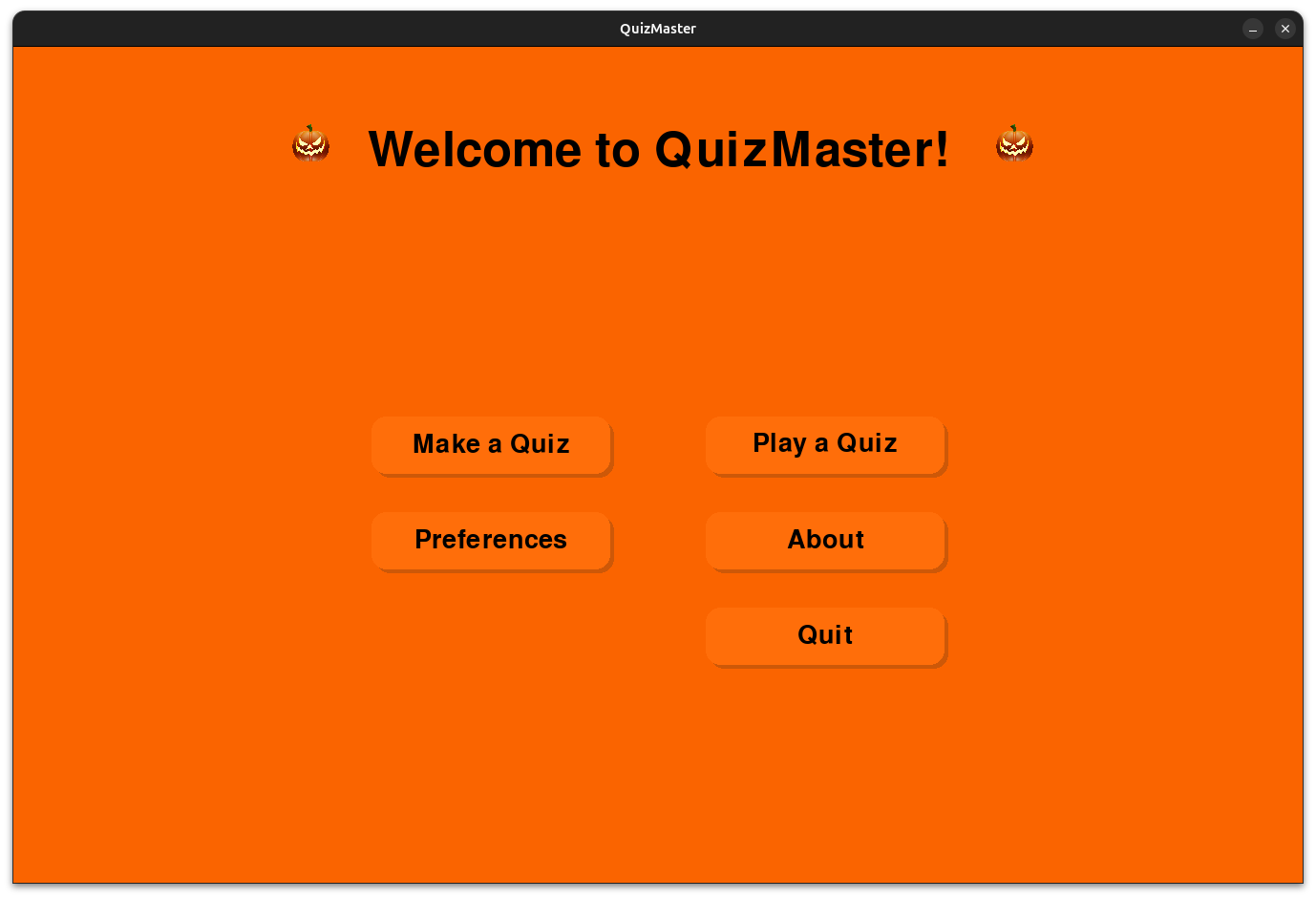 QuizMaster in Halloween mode